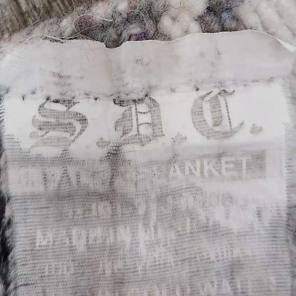 Vintage SDG Genuine Mexican Handwoven Blanket, Premium 75" x 46"  Falsa Blanket - Picture 4 of 8